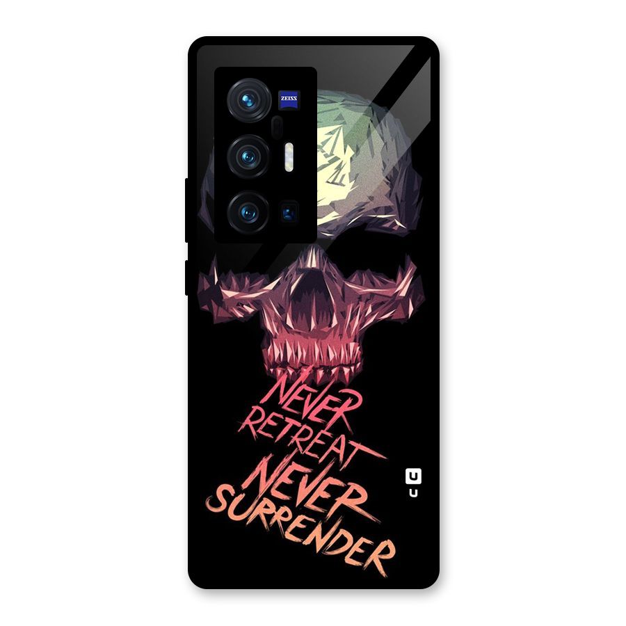 Never Retreat Glass Back Case for Vivo X70 Pro Plus