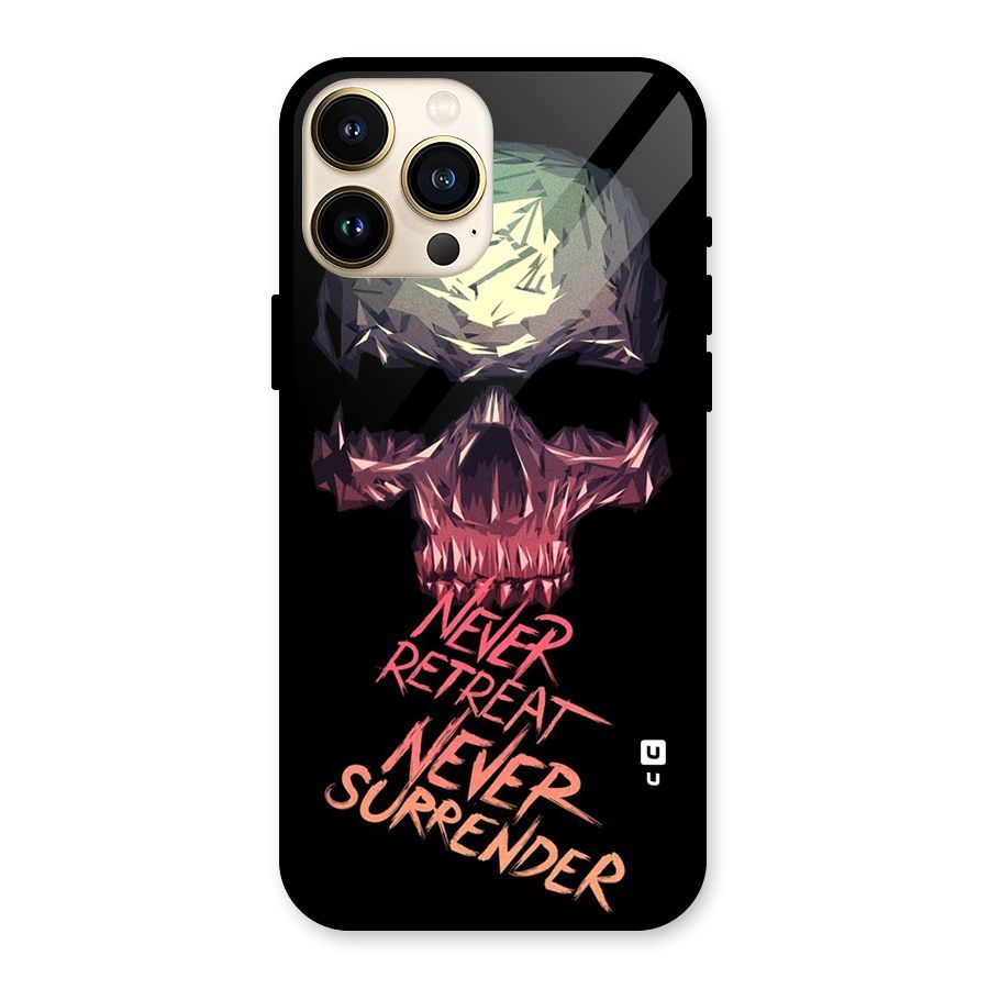 Never Retreat Glass Back Case for iPhone 13 Pro Max