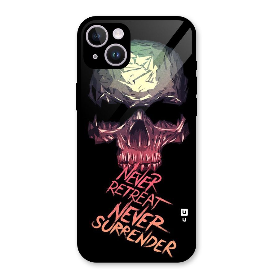 Never Retreat Glass Back Case for iPhone 14 Plus