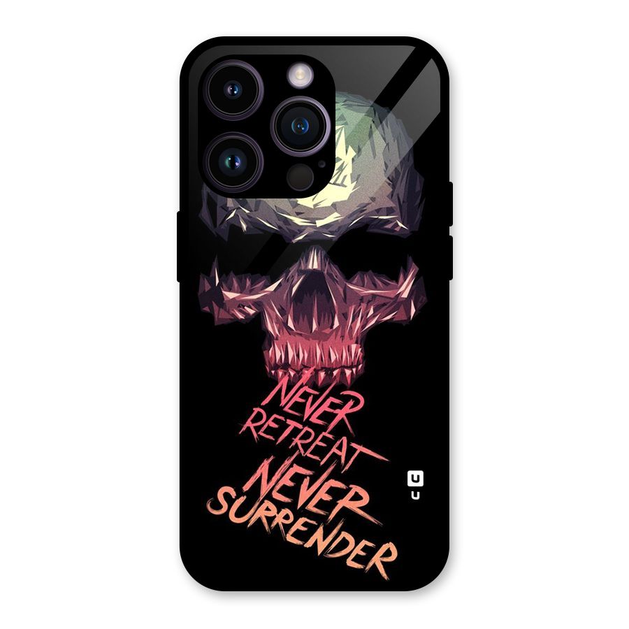 Never Retreat Glass Back Case for iPhone 14 Pro