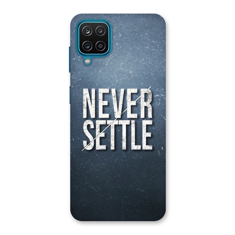 Never Settle Back Case for Galaxy M12