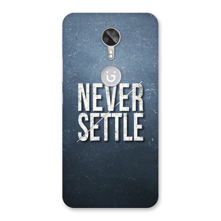 Never Settle Back Case for Gionee A1