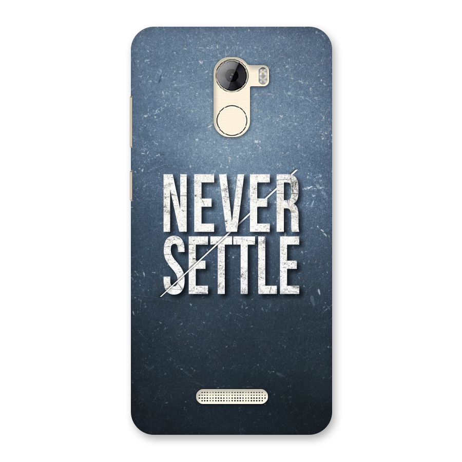 Never Settle Back Case for Gionee A1 LIte