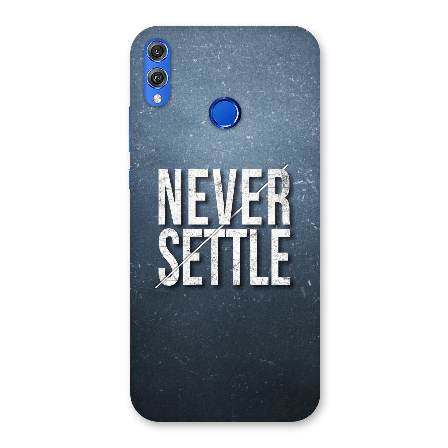 Never Settle Back Case for Honor 8X