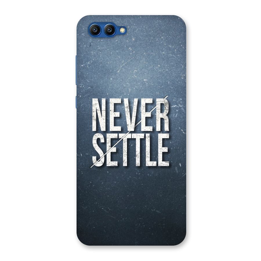 Never Settle Back Case for Honor View 10