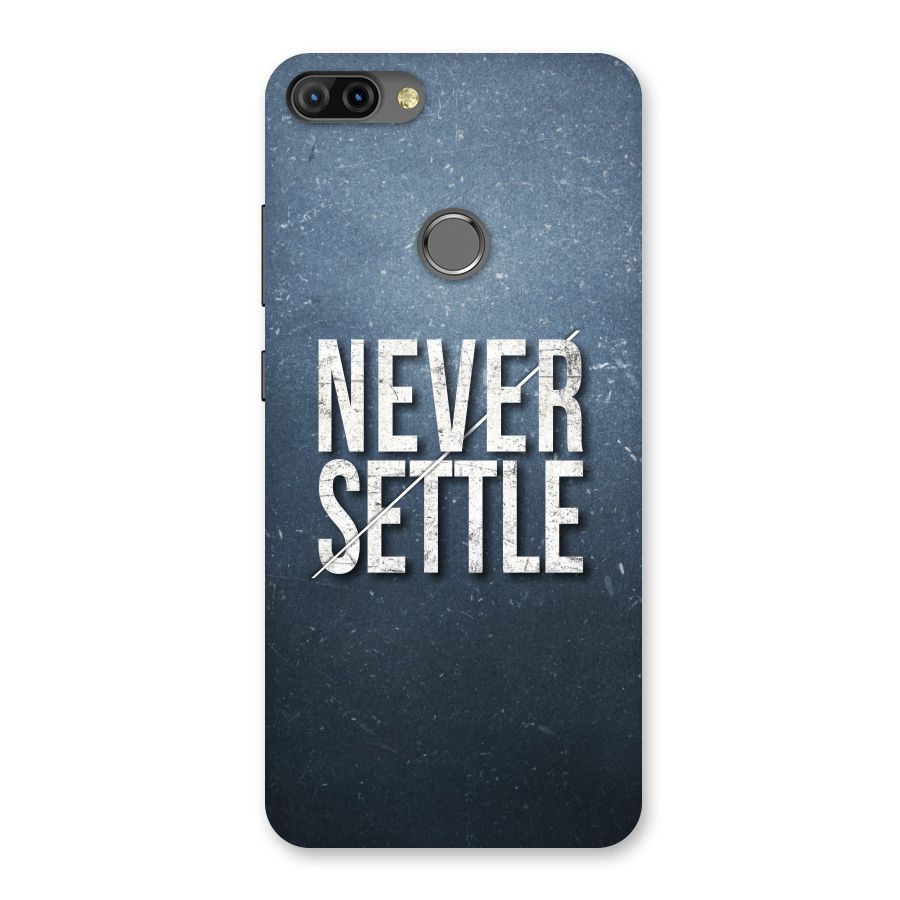 Never Settle Back Case for Infinix Hot 6 Pro