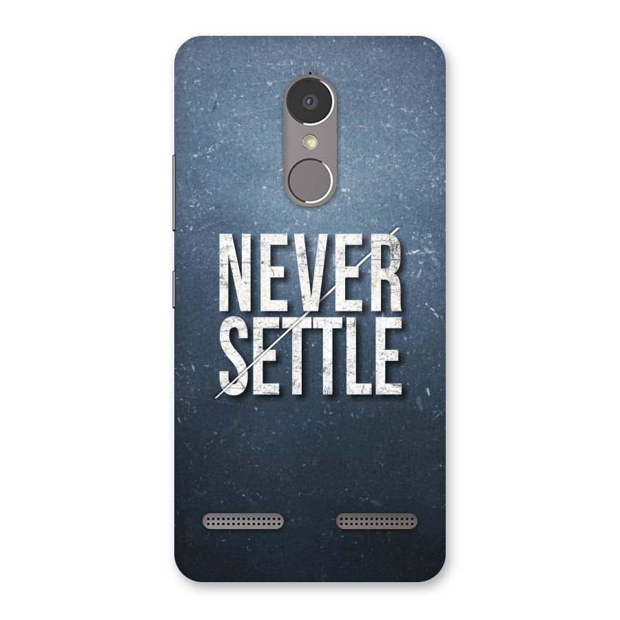 Never Settle Back Case for Lenovo K6 Power
