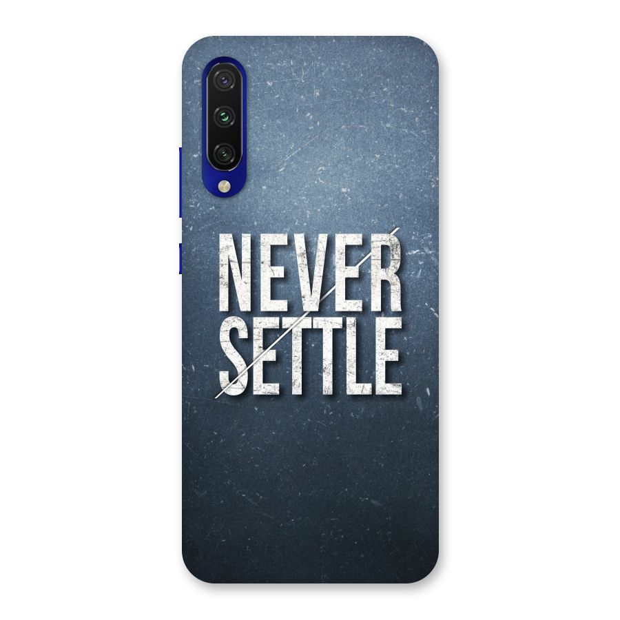 Never Settle Back Case for Mi A3