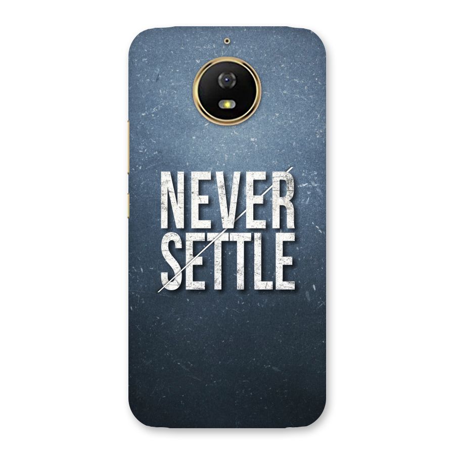 Never Settle Back Case for Moto G5s