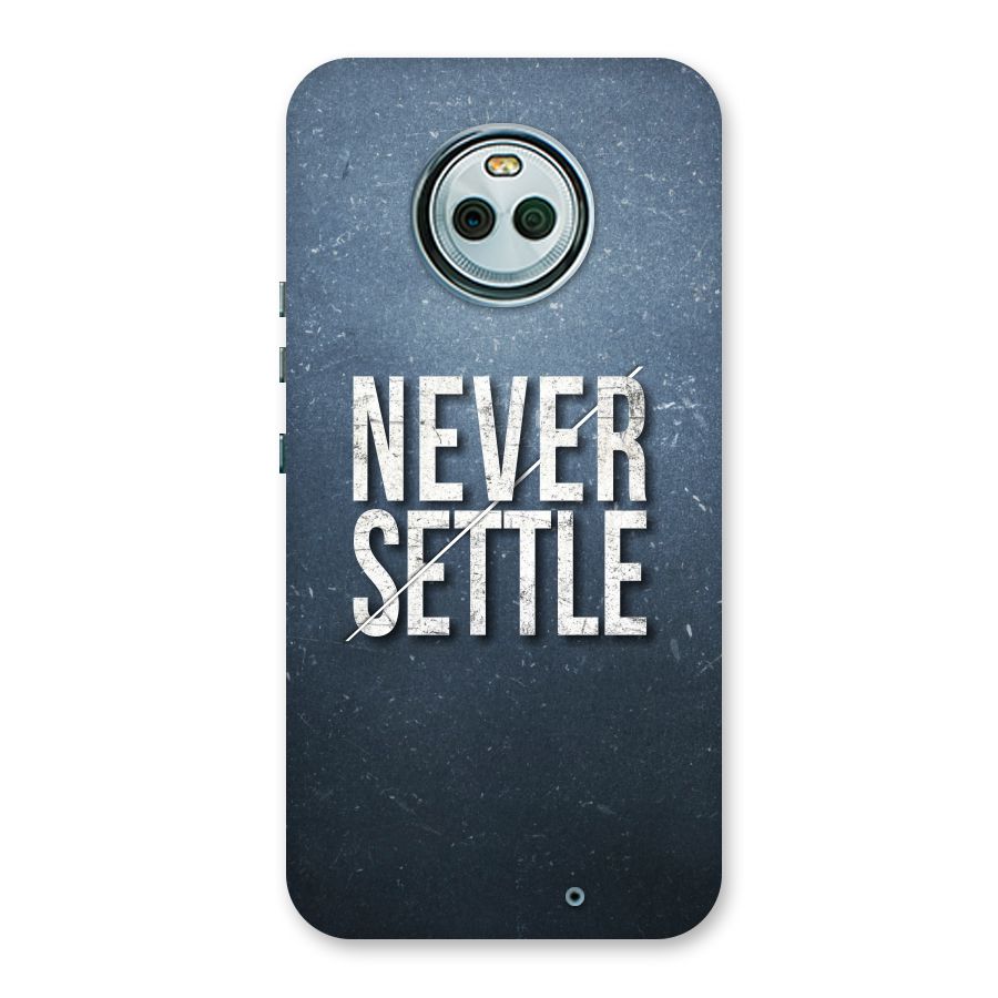 Never Settle Back Case for Moto X4