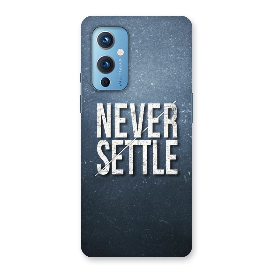 Never Settle Back Case for OnePlus 9