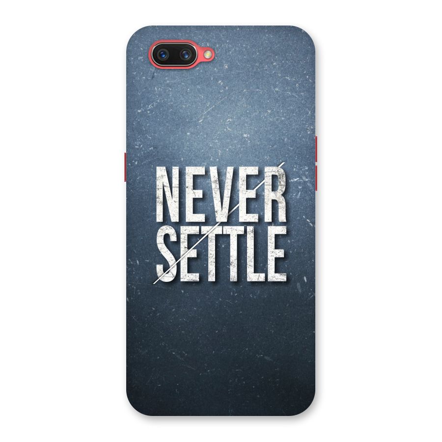 Never Settle Back Case for Oppo A3s