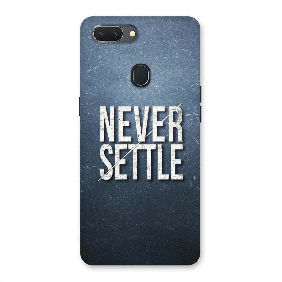 Never Settle Back Case for Oppo Realme 2