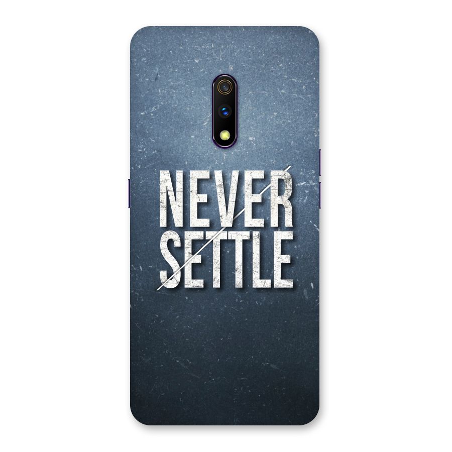 Never Settle Back Case for Realme X