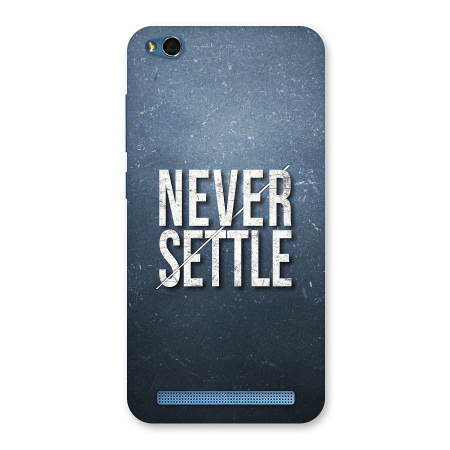 Never Settle Back Case for Redmi 5A