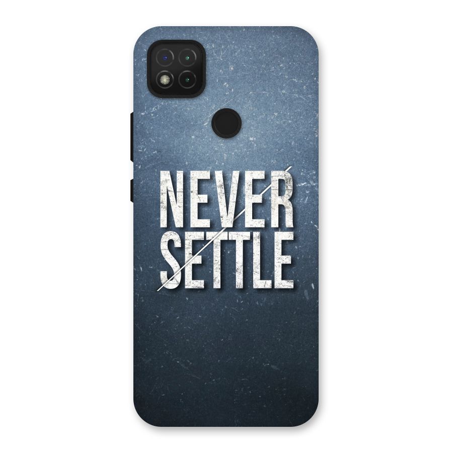 Never Settle Back Case for Redmi 9