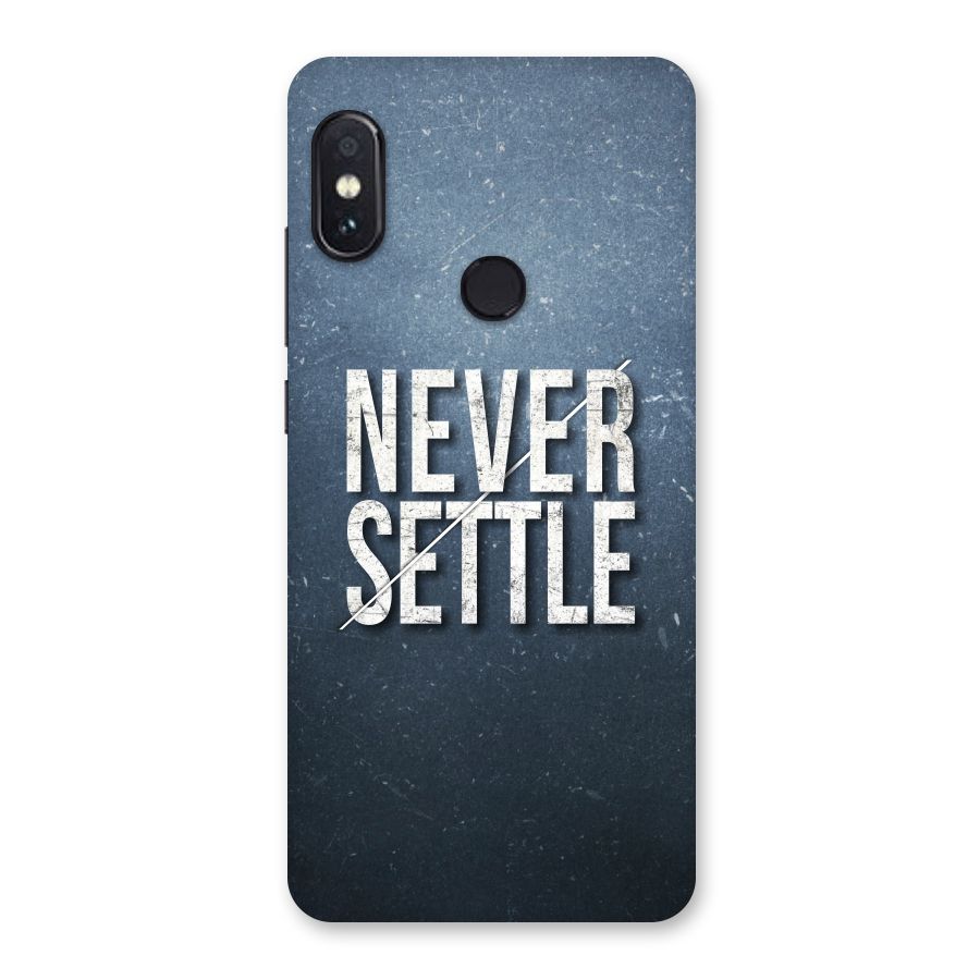 Never Settle Back Case for Redmi Note 5 Pro