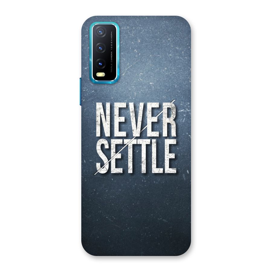 Never Settle Back Case for Vivo Y20