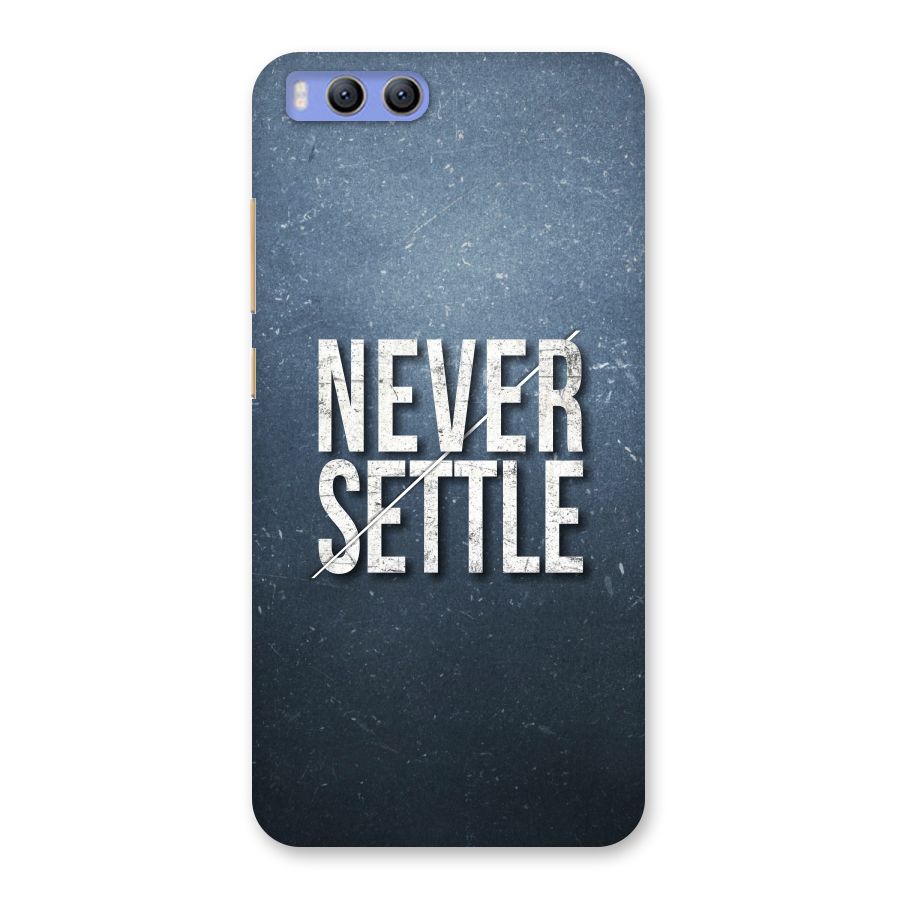 Never Settle Back Case for Xiaomi Mi 6