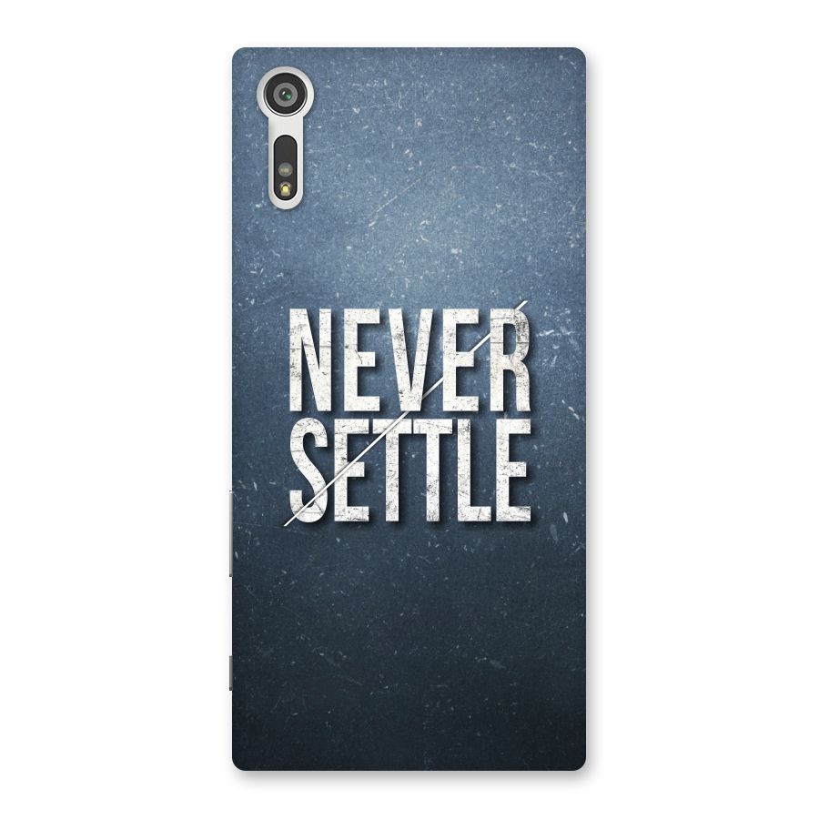 Never Settle Back Case for Xperia XZ