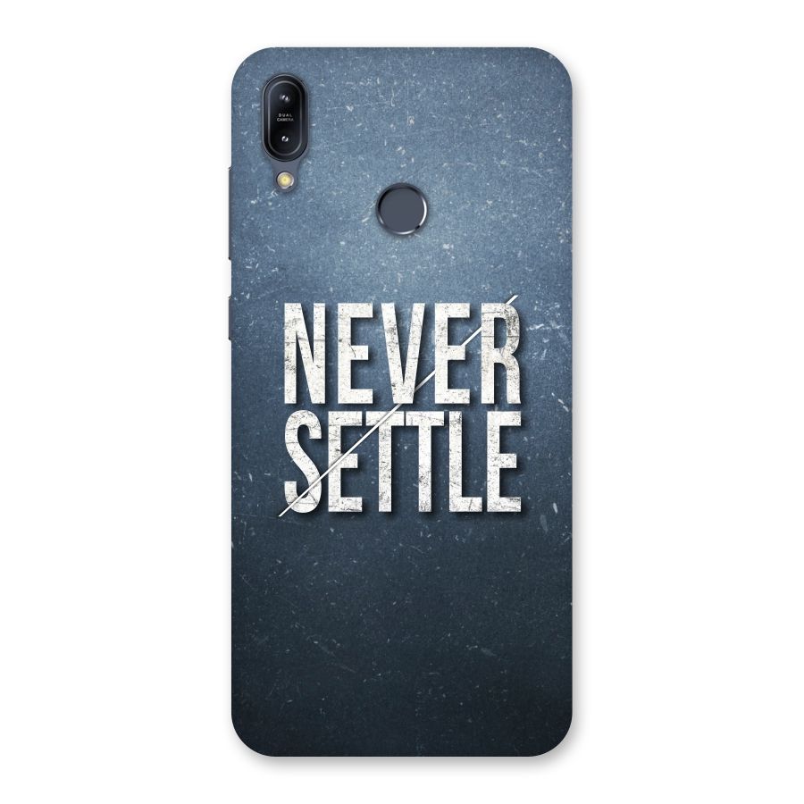 Never Settle Back Case for Zenfone Max M2