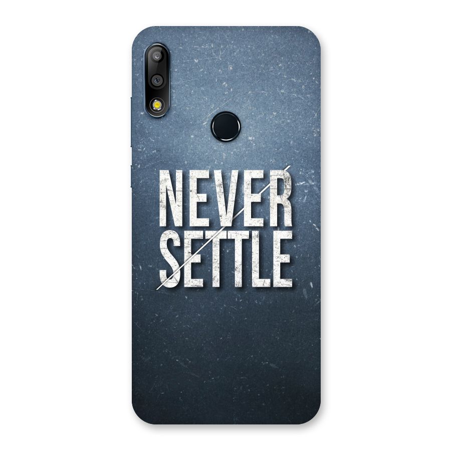 Never Settle Back Case for Zenfone Max Pro M2