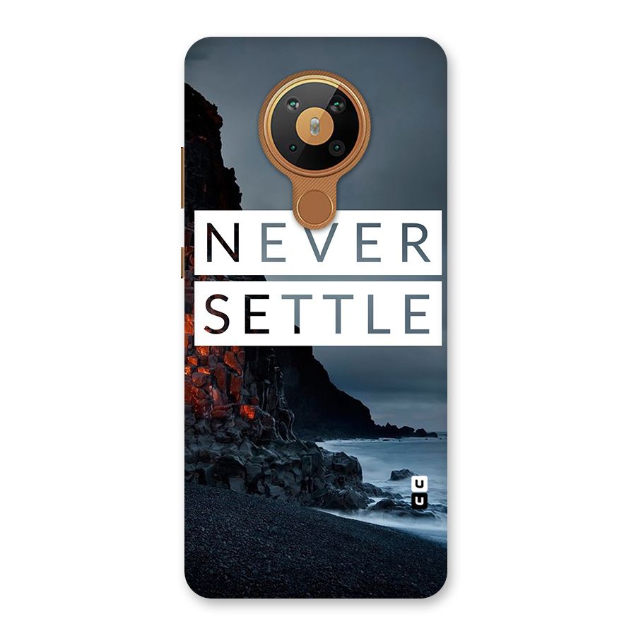 Never Settle Dark Beach Back Case for Nokia 5.3