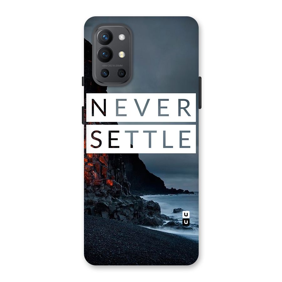 Never Settle Dark Beach Back Case for OnePlus 9R
