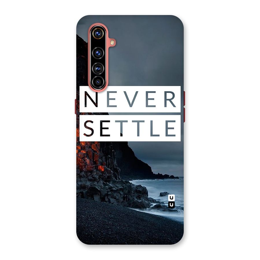 Never Settle Dark Beach Back Case for Realme X50 Pro