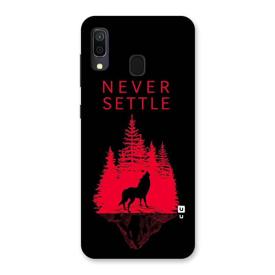 Never Settle Wolf Back Case for Galaxy M10s