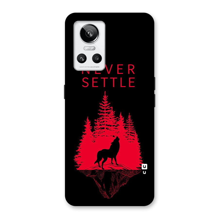 Never Settle Wolf Back Case for Realme GT Neo 3