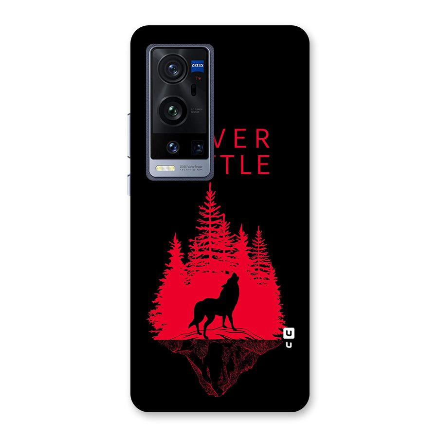 Never Settle Wolf Back Case for Vivo X60 Pro Plus