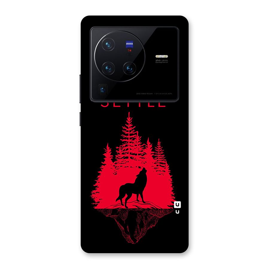 Never Settle Wolf Back Case for Vivo X80 Pro