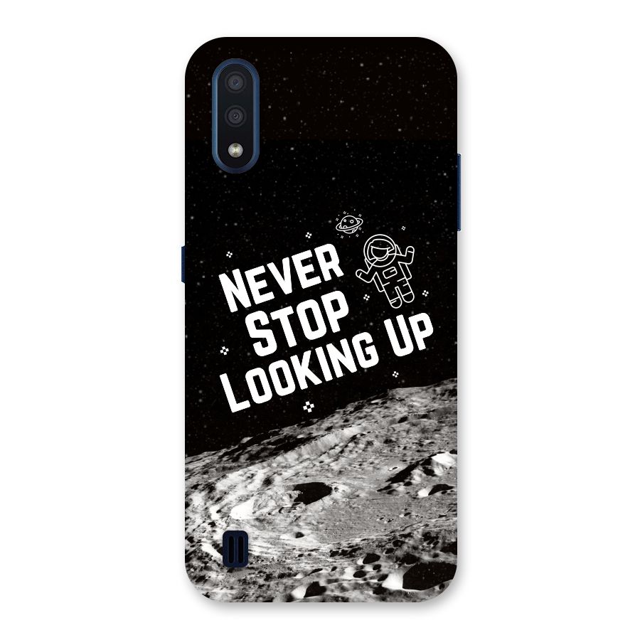Never Stop Looking Up Back Case for Galaxy M01