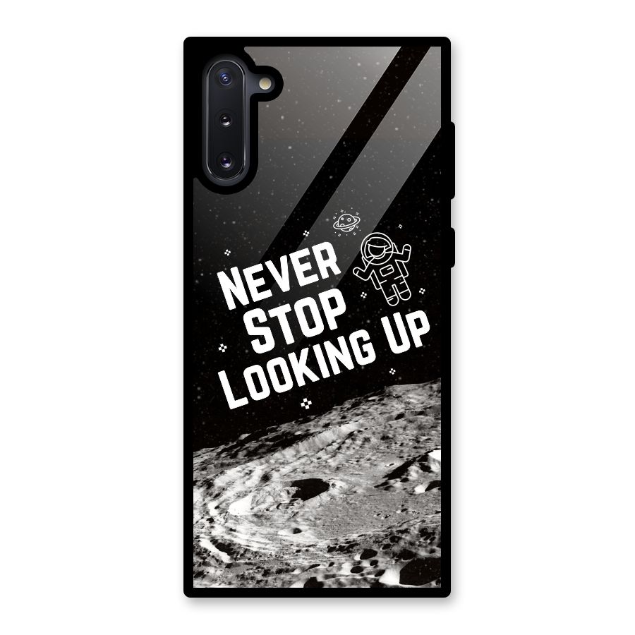 Never Stop Looking Up Glass Back Case for Galaxy Note 10