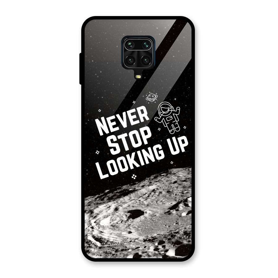 Never Stop Looking Up Glass Back Case for Poco M2 Pro