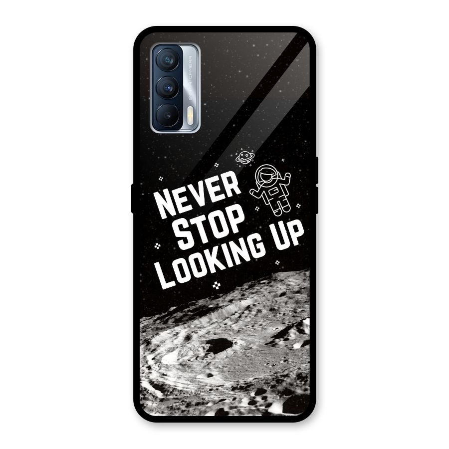 Never Stop Looking Up Glass Back Case for Realme X7