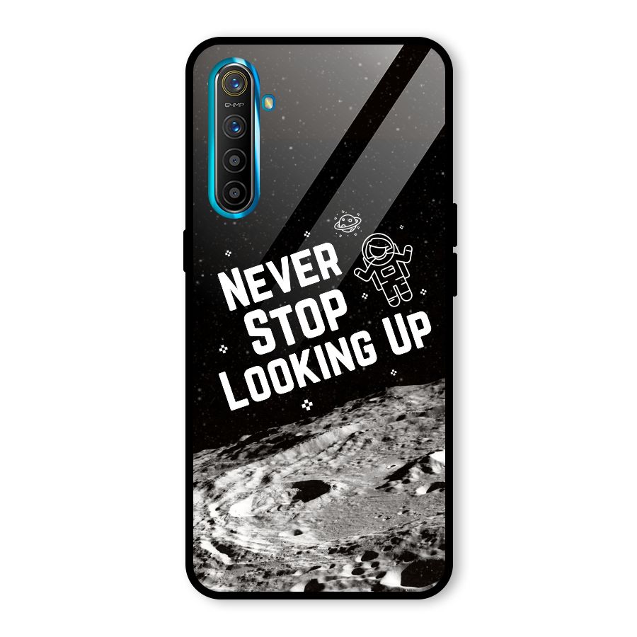 Never Stop Looking Up Glass Back Case for Realme XT