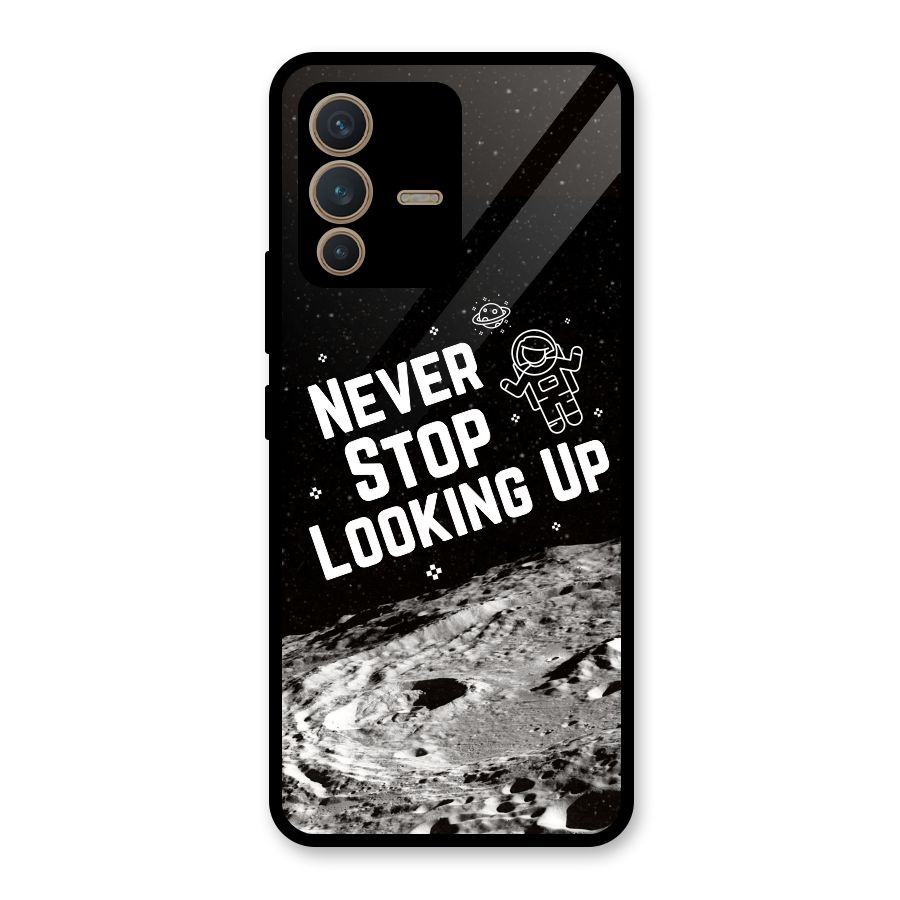 Never Stop Looking Up Glass Back Case for Vivo V23 5G