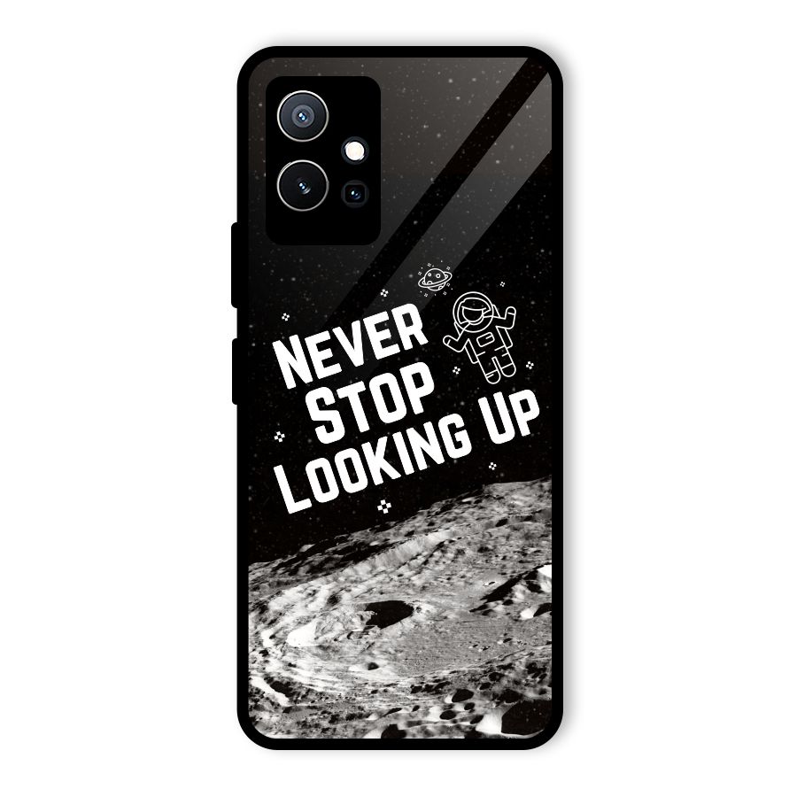 Never Stop Looking Up Glass Back Case for Vivo Y75 5G