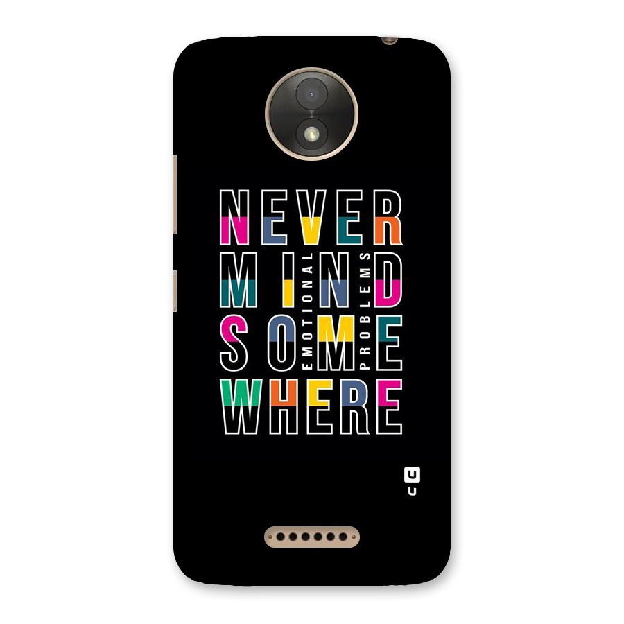 Nevermind Somewhere Back Case for Moto C Plus