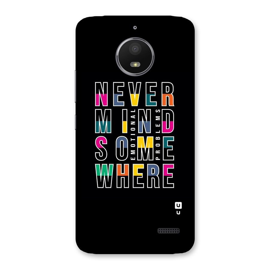 Nevermind Somewhere Back Case for Moto E4