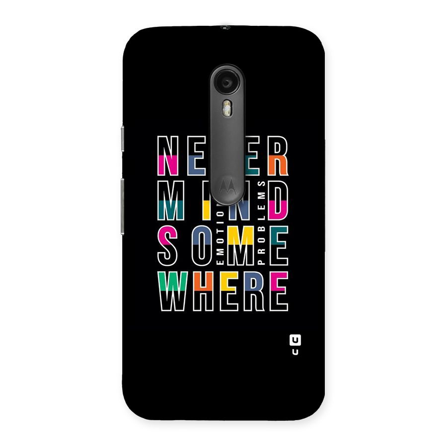 Nevermind Somewhere Back Case for Moto G3