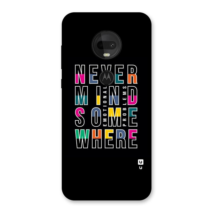 Nevermind Somewhere Back Case for Moto G7