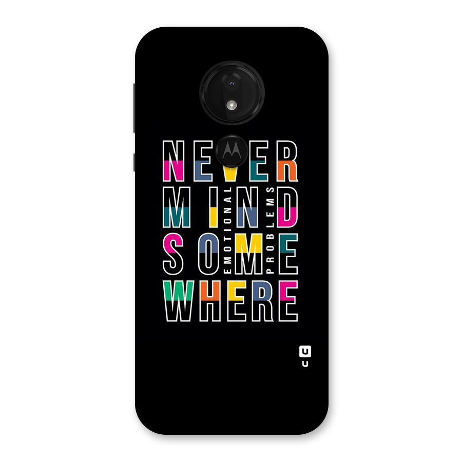 Nevermind Somewhere Back Case for Moto G7 Power