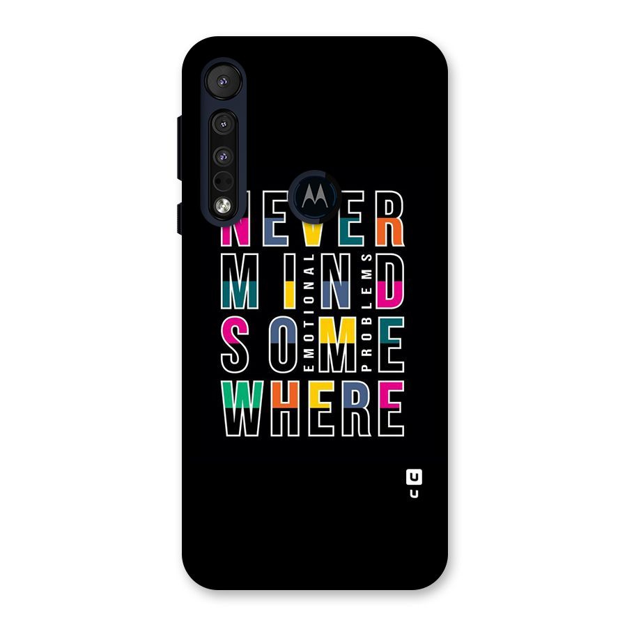 Nevermind Somewhere Back Case for Motorola One Macro