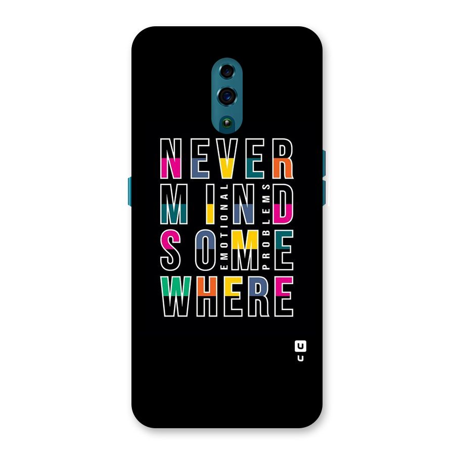 Nevermind Somewhere Back Case for Oppo Reno