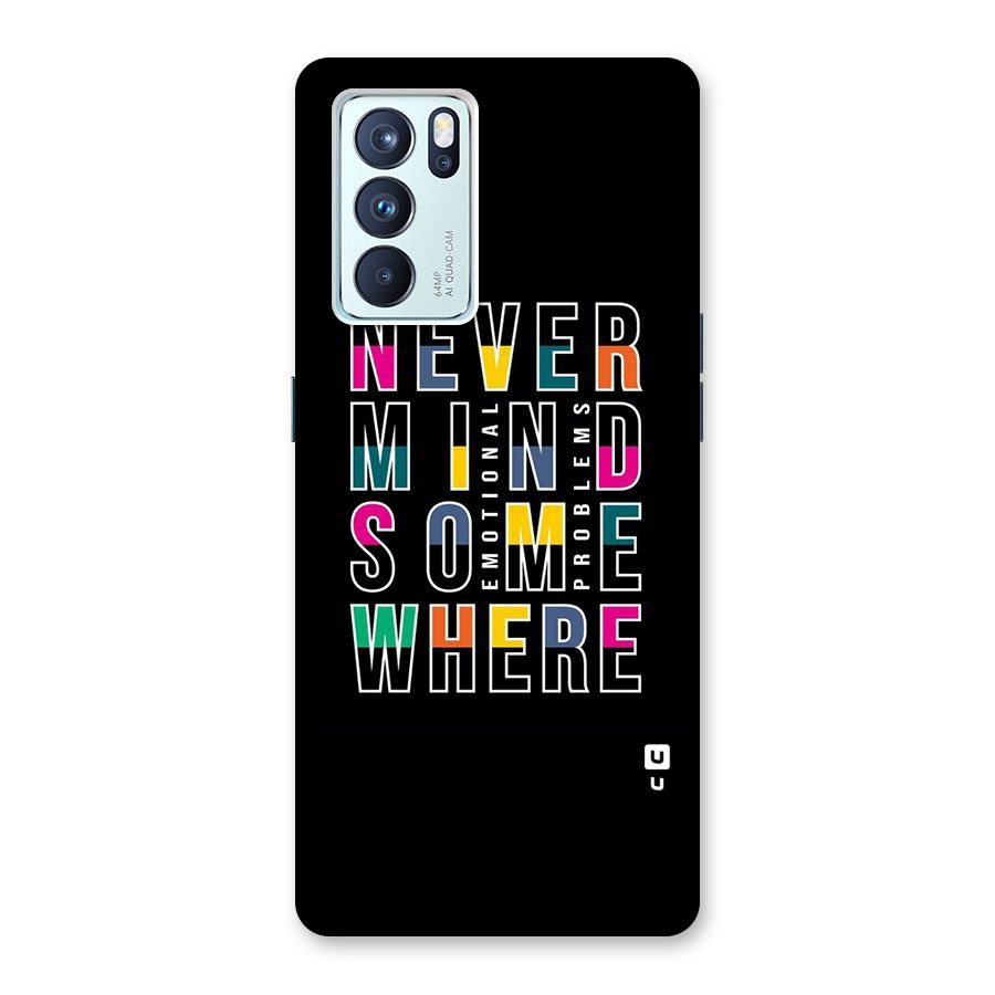 Nevermind Somewhere Back Case for Oppo Reno6 Pro 5G