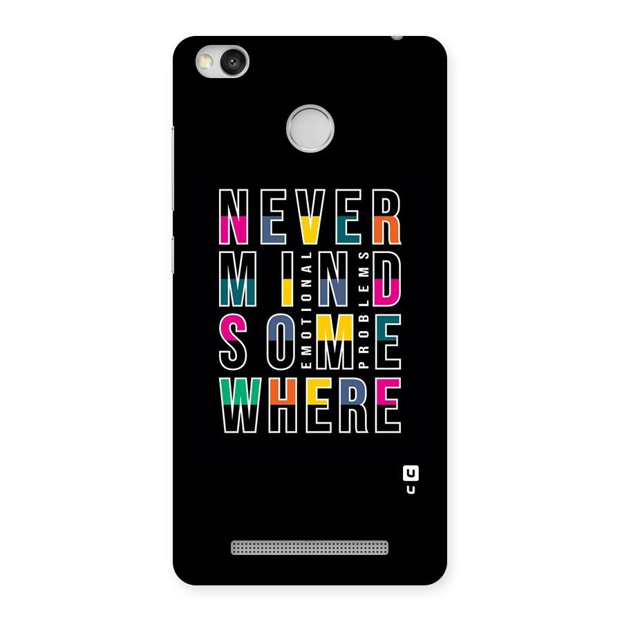 Nevermind Somewhere Back Case for Redmi 3S Prime