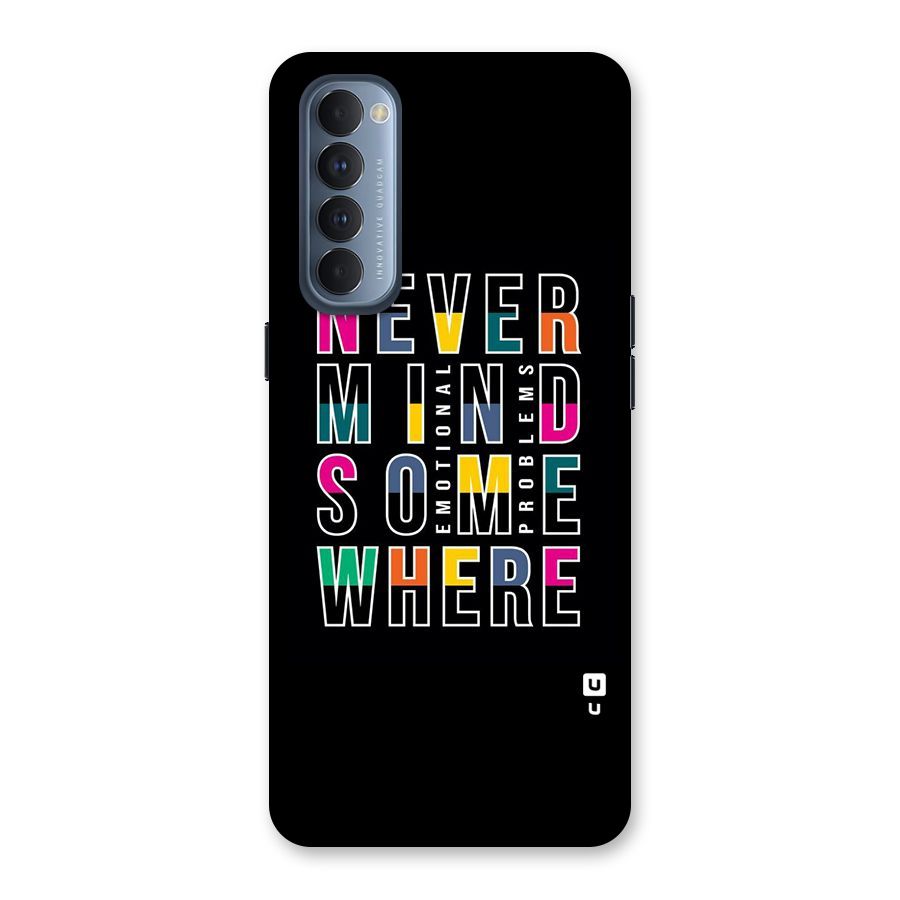 Nevermind Somewhere Back Case for Reno4 Pro